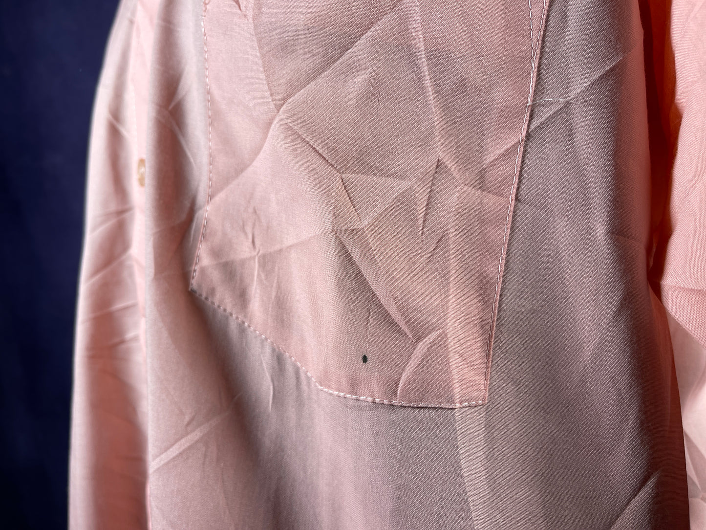 Vintage 1970s Mens Pink Dagger Collar Sears The Mens Stores Shirt XXL