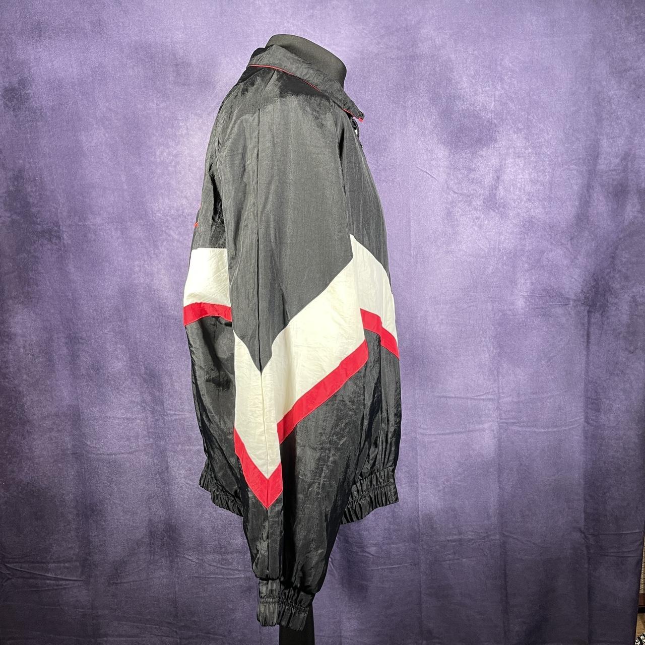 Mens Vintage XL Black Red White 80's 90's Chevrolet Racing Nas Car Jacket