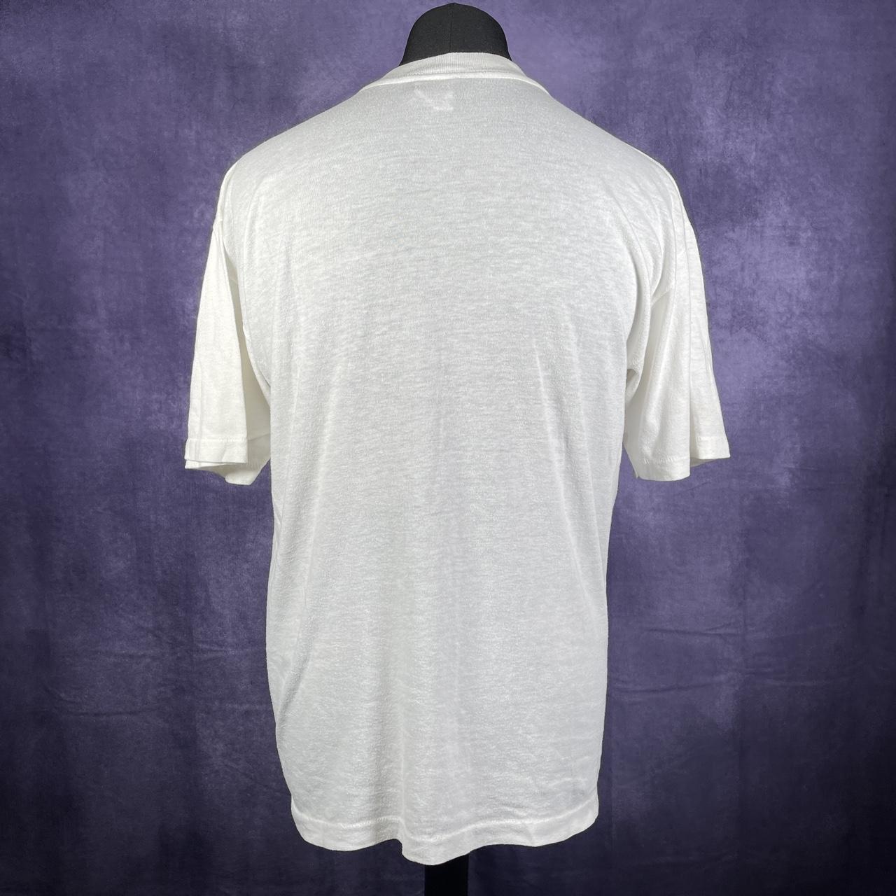 Malone College Invitational White T-Shirt Single Stitch Vintage XL