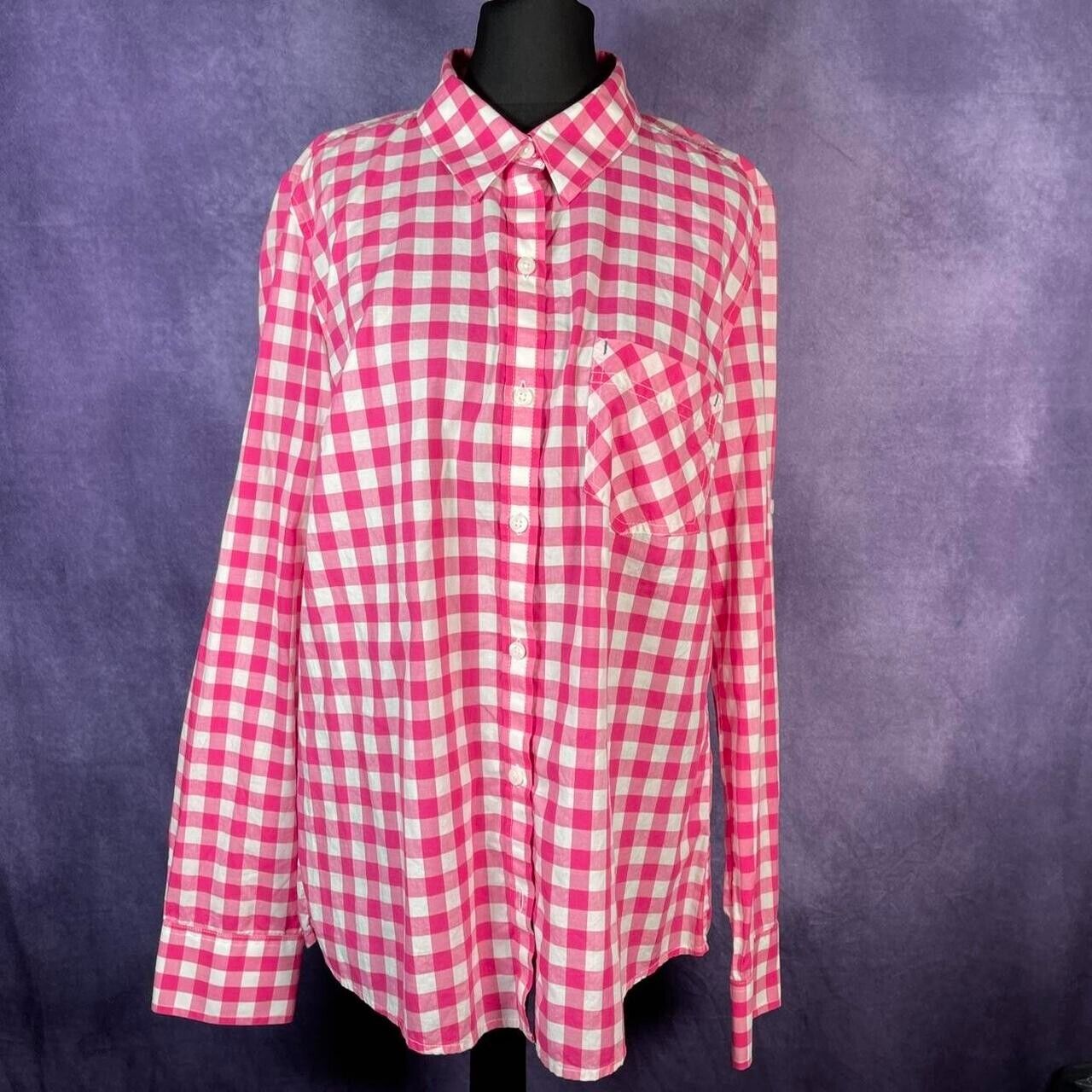 Vintage Patagonia Pink Check Shirt Ladies Size 10