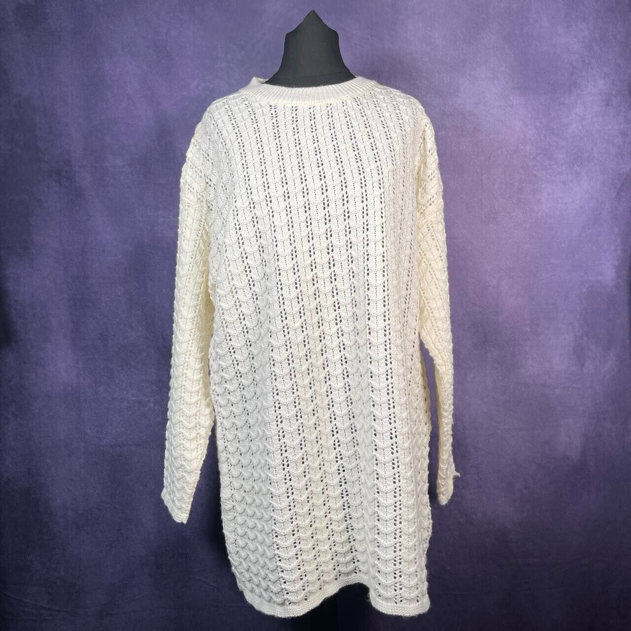 Vintage Oversized Ladies 1990s Wool Sweater Jumper Size M