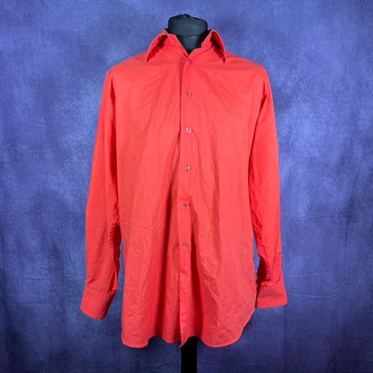 Vintage Dagger Collar Mens "Rocola Revere" Red 1970s Size XL