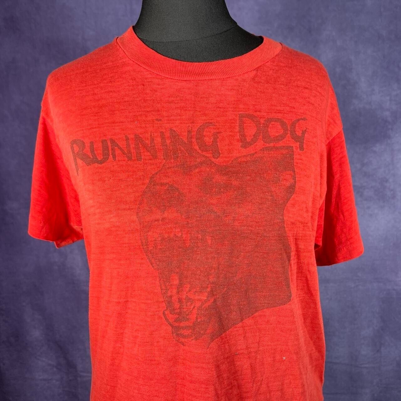 Red Running Dog T-Shirt 80s/90s Vintage